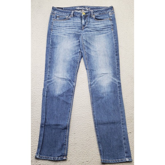 American Eagle Outfitters Denim - American Eagle Outfitters Skinny Jeans Womens 6 Blue‎ Denim Stretch Whiskered